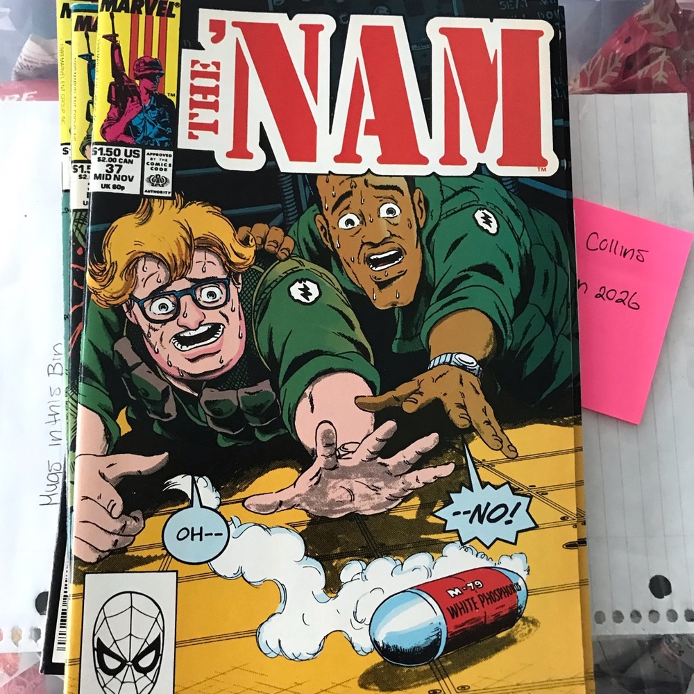 The 'NAM Marvel Comic Book #37 - Yellow & Red Cover